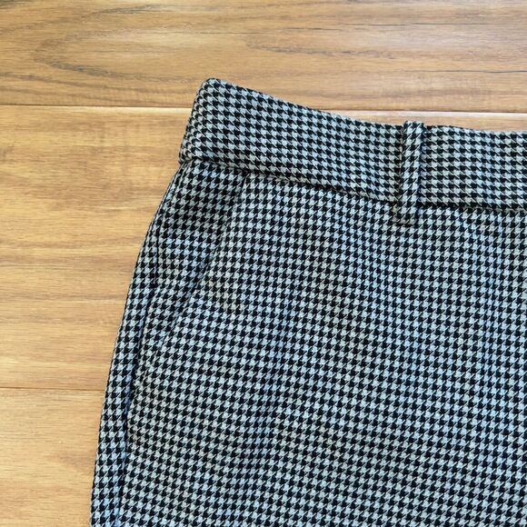 Talbots Pants Size 12P Petite Hampshire Ankle Houndstooth Black/Gray - Picture 3 of 10